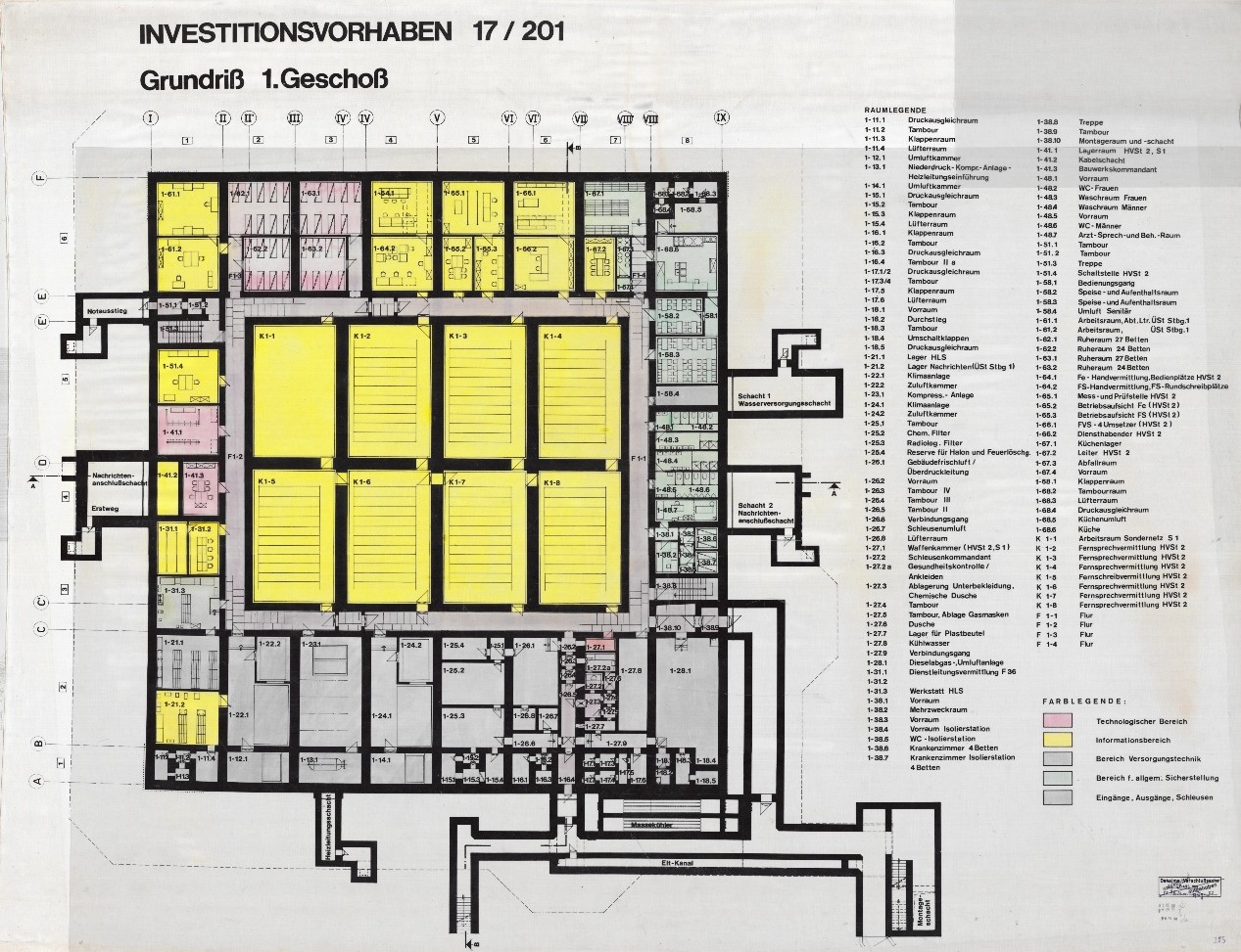Grundriss 1. Geschoss, Investitionsvorhaben 17/201