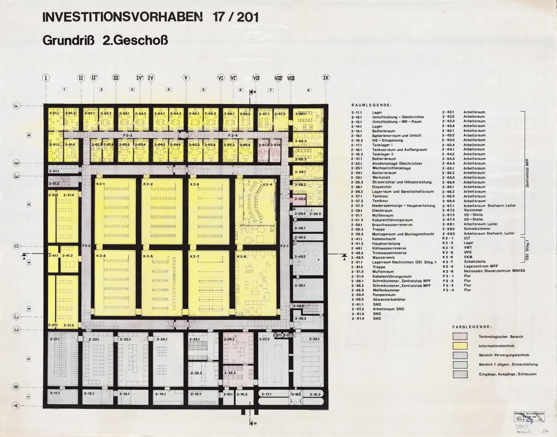 Grundriss 2. Geschoss, Investitionsvorhaben 17/201